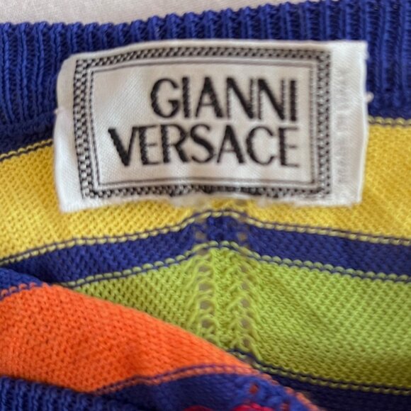 Vintage Gianni Versace Mesh Knit Top - Picture 6 of 7